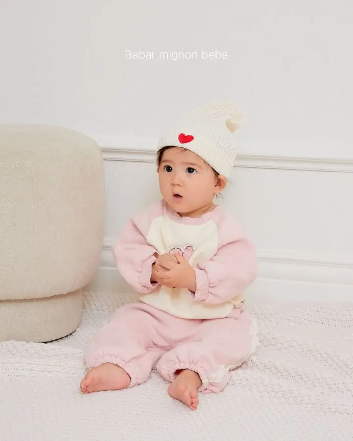 Babar Mignon - Korean Baby Fashion - #babyfever - Bebe Rabbit Top Bottom Set - 6