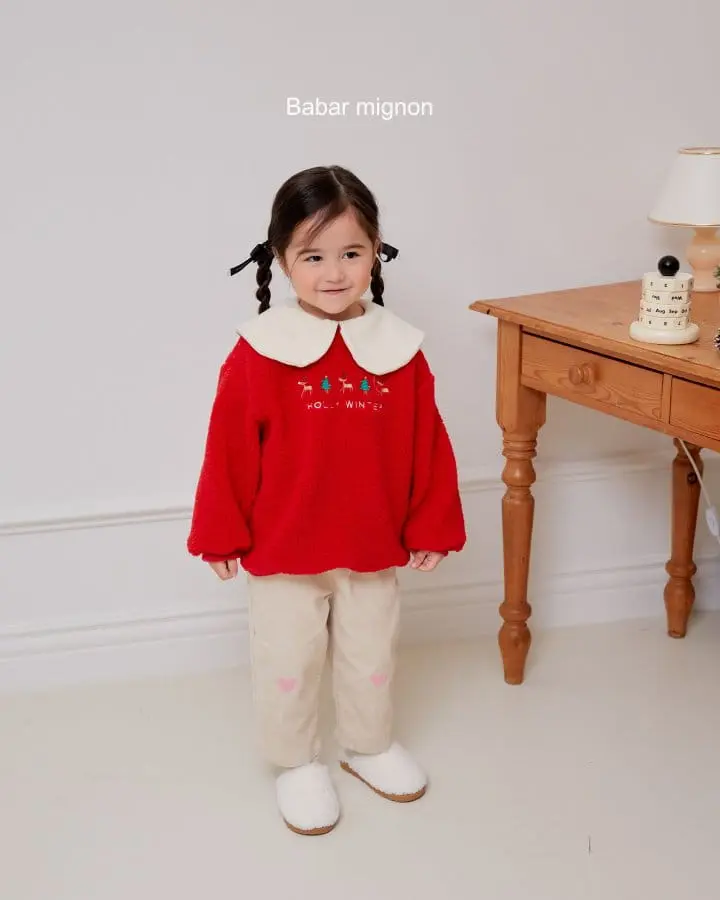 Babar Mignon - Korean Baby Fashion - #babyoninstagram - Holliday Sweatshirt