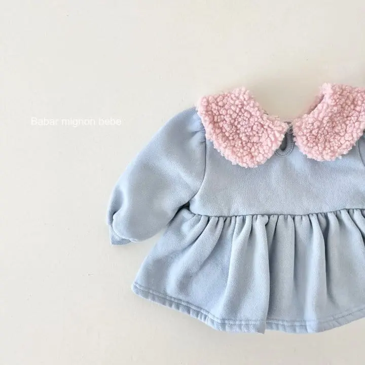 Babar Mignon - Korean Baby Fashion - #onlinebabyboutique - Bebe Buddle Collar Bodysuit - 12