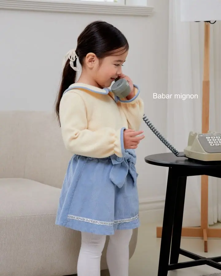 Babar Mignon - Korean Children Fashion - #Kfashion4kids - Ribbon Rib Skirt - 5