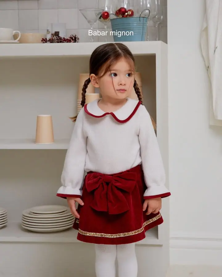 Babar Mignon - Korean Children Fashion - #kidzfashiontrend - Piping Circle Tee - 4