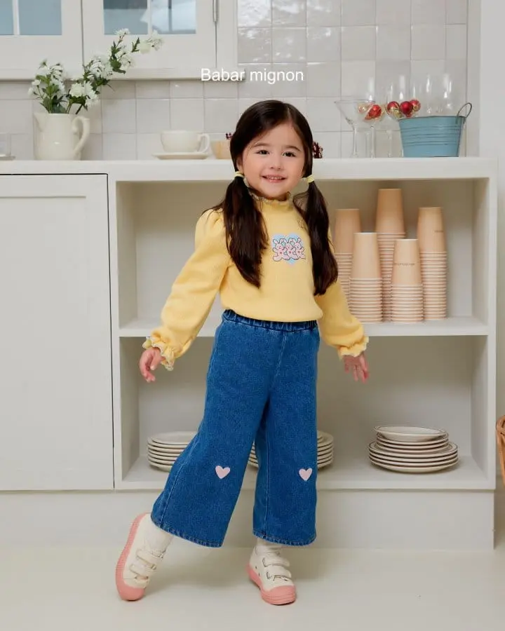 Babar Mignon - Korean Children Fashion - #Kfashion4kids - Three Friends Rib Tee - 8