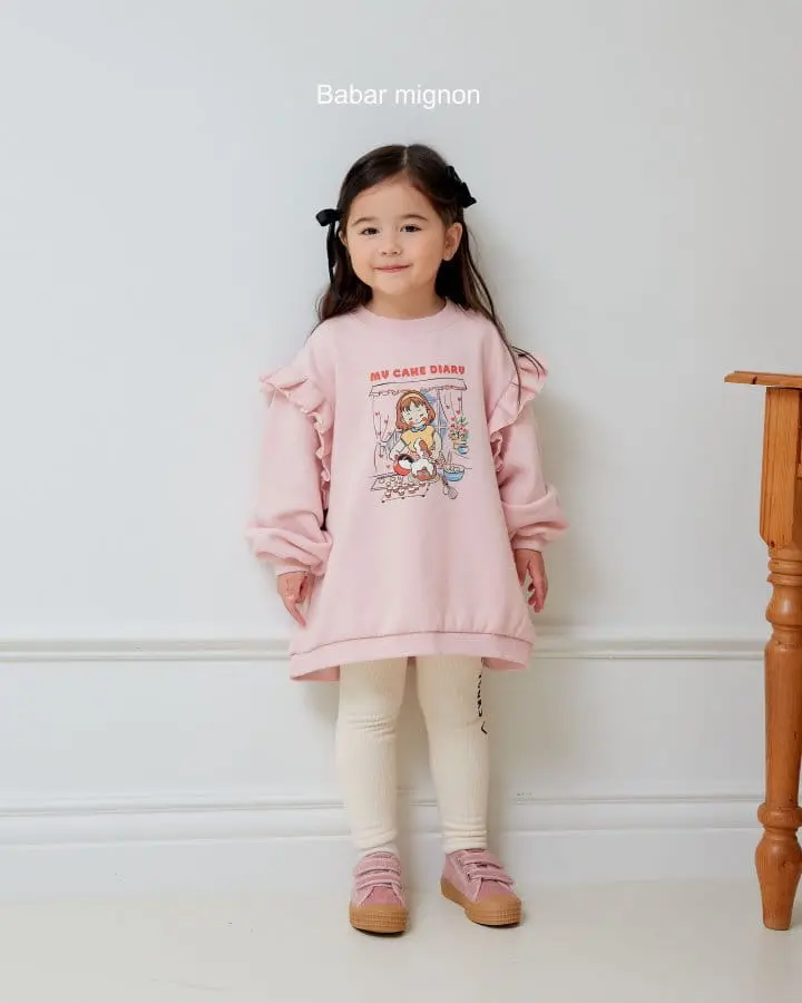 Babar Mignon - Korean Children Fashion - #childofig - Lettering Leggings - 6