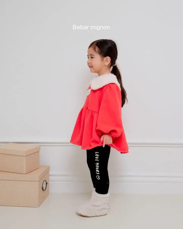 Babar Mignon - Korean Children Fashion - #discoveringself - Lettering Leggings - 9