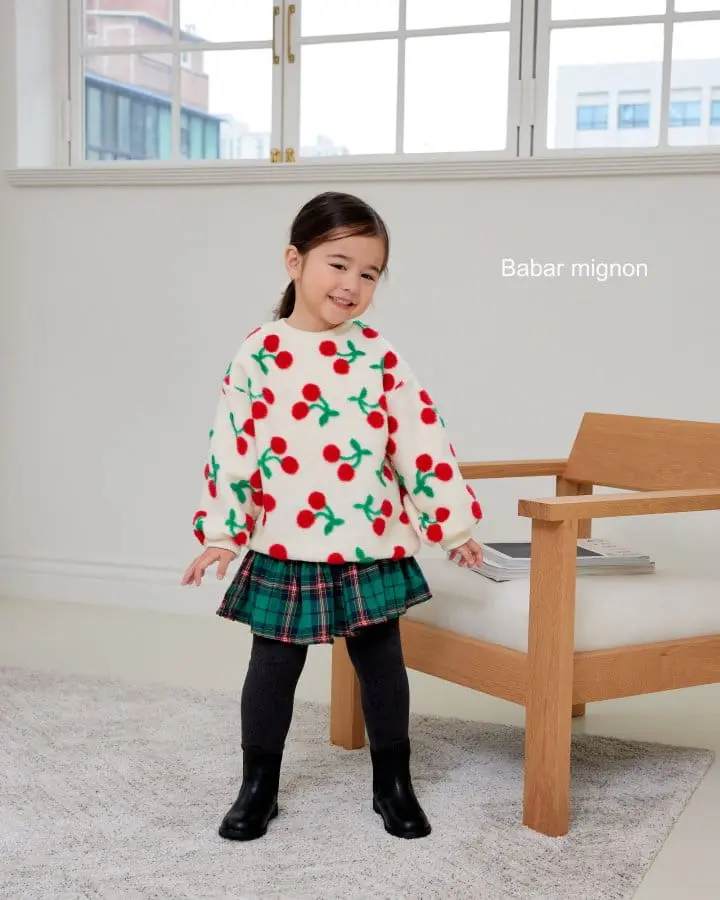 Babar Mignon - Korean Children Fashion - #discoveringself - Check Cancan Skirt Leggings - 6