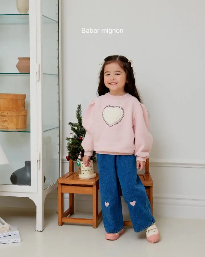 Babar Mignon - Korean Children Fashion - #Kfashion4kids - Denim Heart Pants - 4