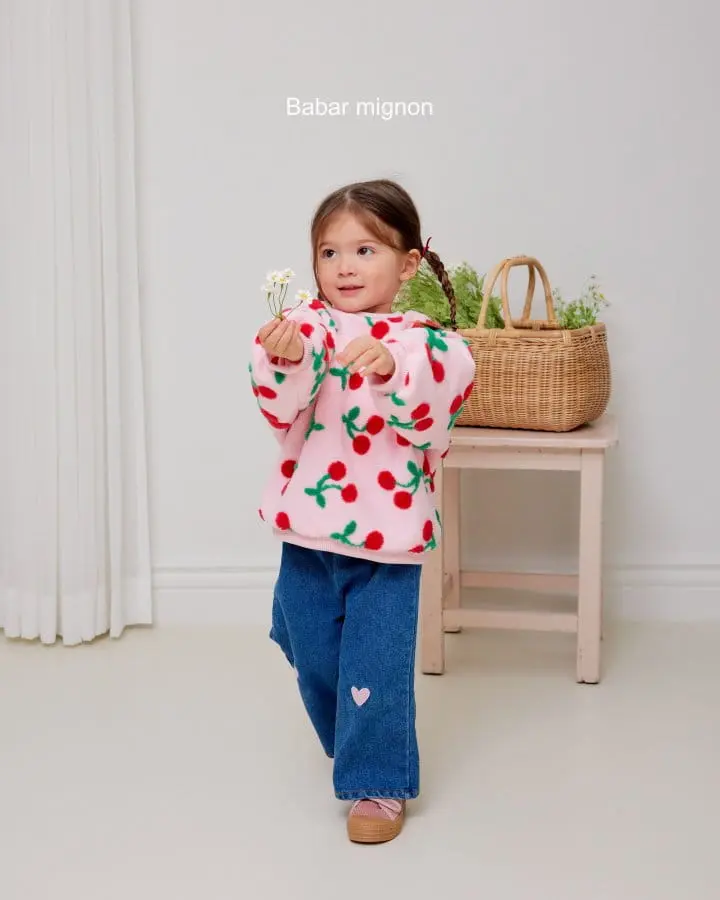 Babar Mignon - Korean Children Fashion - #minifashionista - Denim Heart Pants - 6