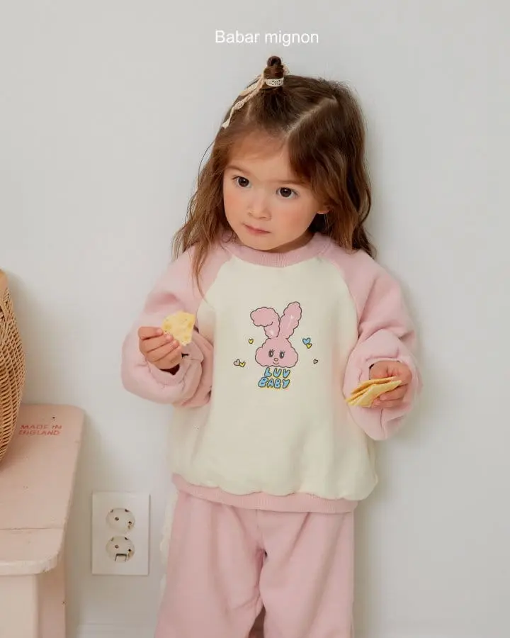 Babar Mignon - Korean Children Fashion - #minifashionista - Rabbit Top Bottom Set