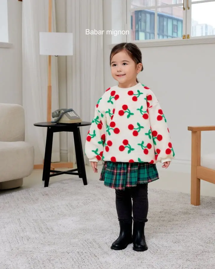 Babar Mignon - Korean Children Fashion - #prettylittlegirls - Check Cancan Skirt Leggings