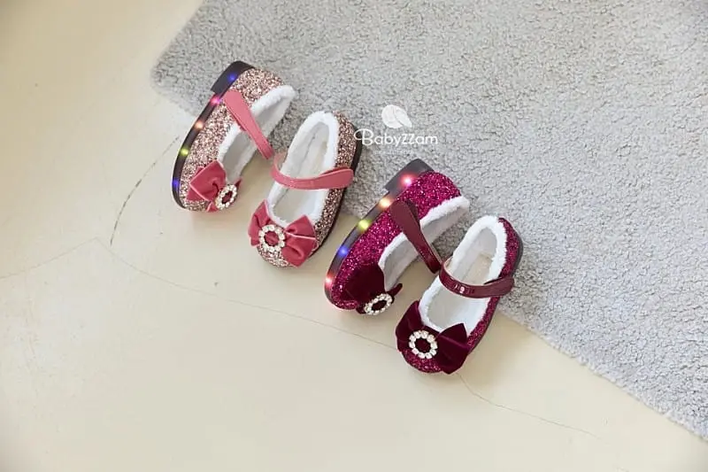 Babyzzam - Korean Children Fashion - #Kfashion4kids - Y897 Cling Bijou Flats - 12
