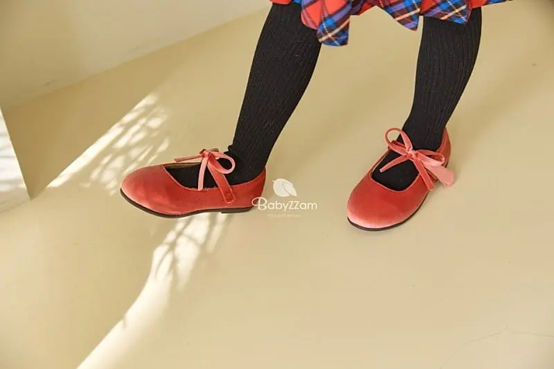 Babyzzam - Korean Children Fashion - #designkidswear - Y 898 Bellsa Ribbon Flats - 7