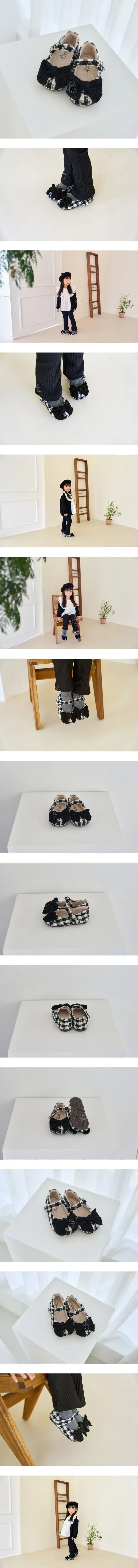 Babyzzam - Korean Children Fashion - #fashionkids - BB417 Winter Check Flats