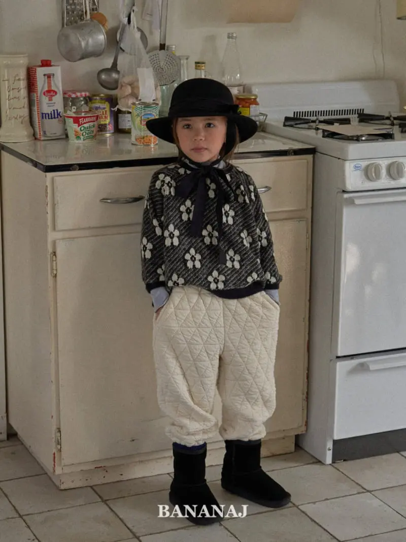 Banana J - Korean Children Fashion - #childrensboutique - Flower Knit Sweatshirt - 5