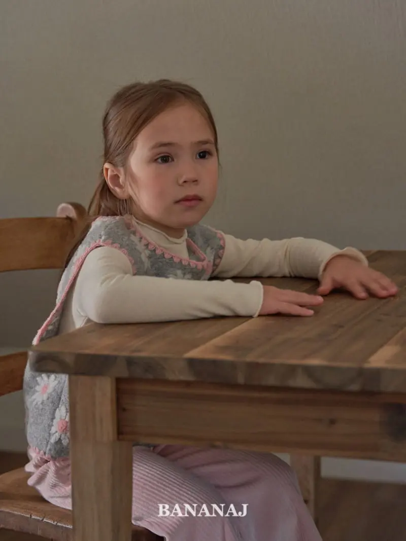 Banana J - Korean Children Fashion - #childrensboutique - Daisy Dumble Vest - 4