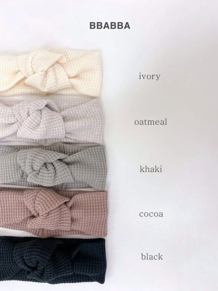 Bbabba - Korean Baby Fashion - #babyboutique - Waffle Hairband - 2