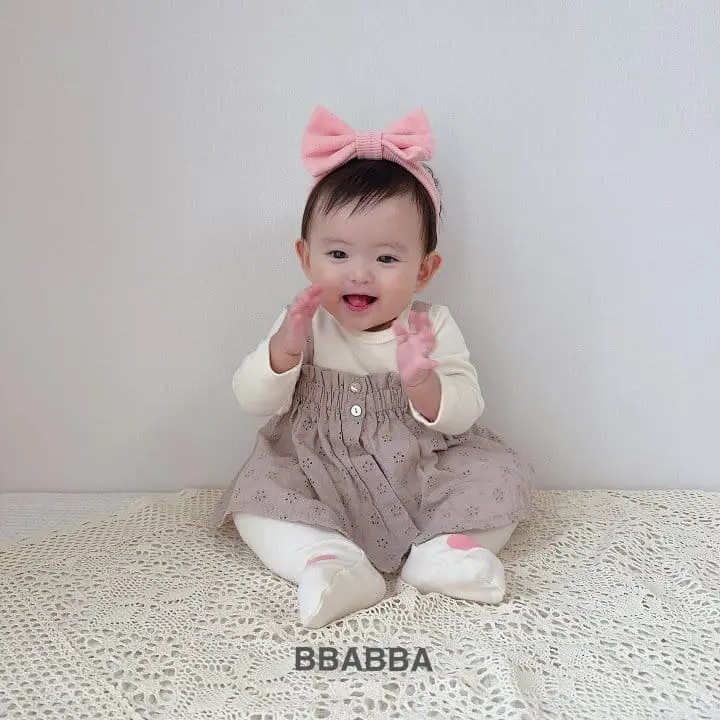 Bbabba - Korean Baby Fashion - #babyfashion - Punching Lace one-piece - 4