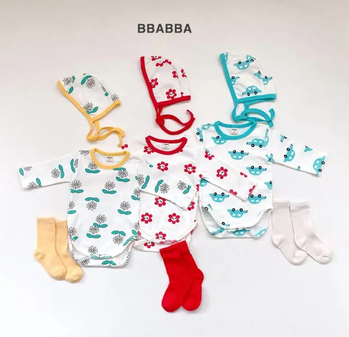 Bbabba - Korean Baby Fashion - #babyfever - Piping Bodysuit - 4