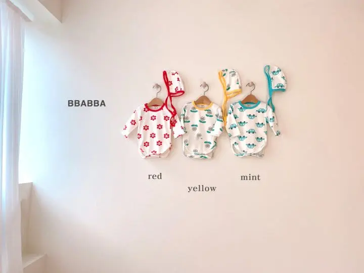 Bbabba - Korean Baby Fashion - #babyoninstagram - Piping Bodysuit - 6