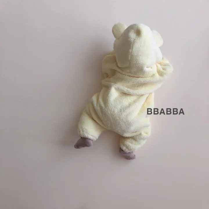 Bbabba - Korean Baby Fashion - #babyoutfit - Cozy Bear Body Suit - 4