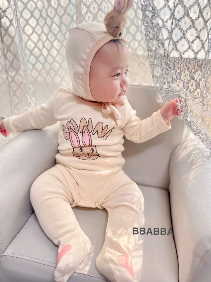 Bbabba - Korean Baby Fashion - #babywear - Bunny Bonnet Set