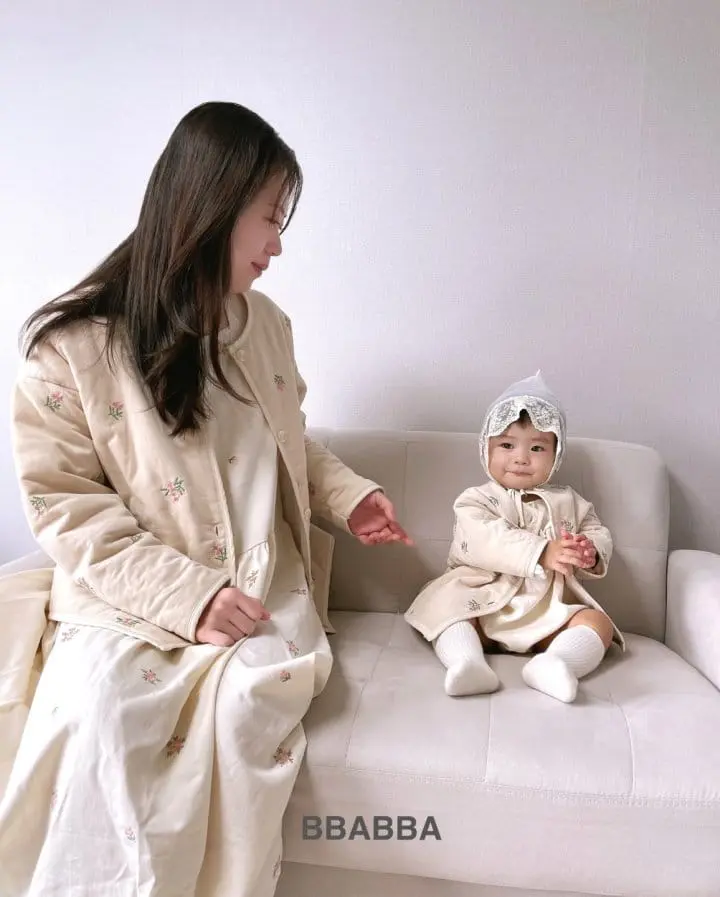 Bbabba - Korean Children Fashion - #todddlerfashion - Berry Flower Embroidery Jumper With mom - 5