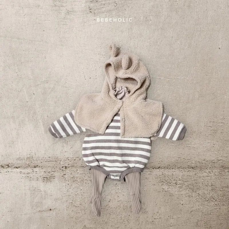 Bebe Holic - Korean Baby Fashion - #babyboutique - Knit Pocket Bodysuit - 5