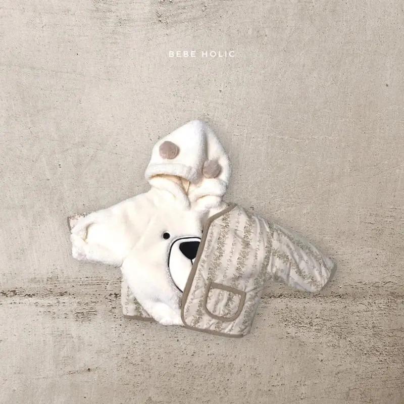 Bebe Holic - Korean Baby Fashion - #babyboutique - Bear Bell Bodysuit - 3
