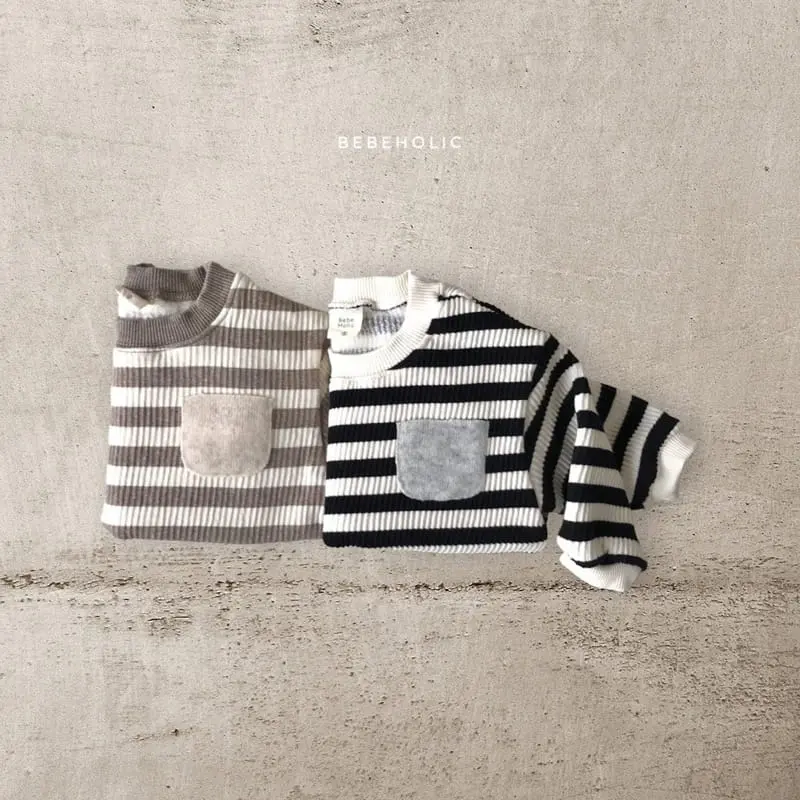 Bebe Holic - Korean Baby Fashion - #babygirlfashion - Knit Pocket Bodysuit - 10
