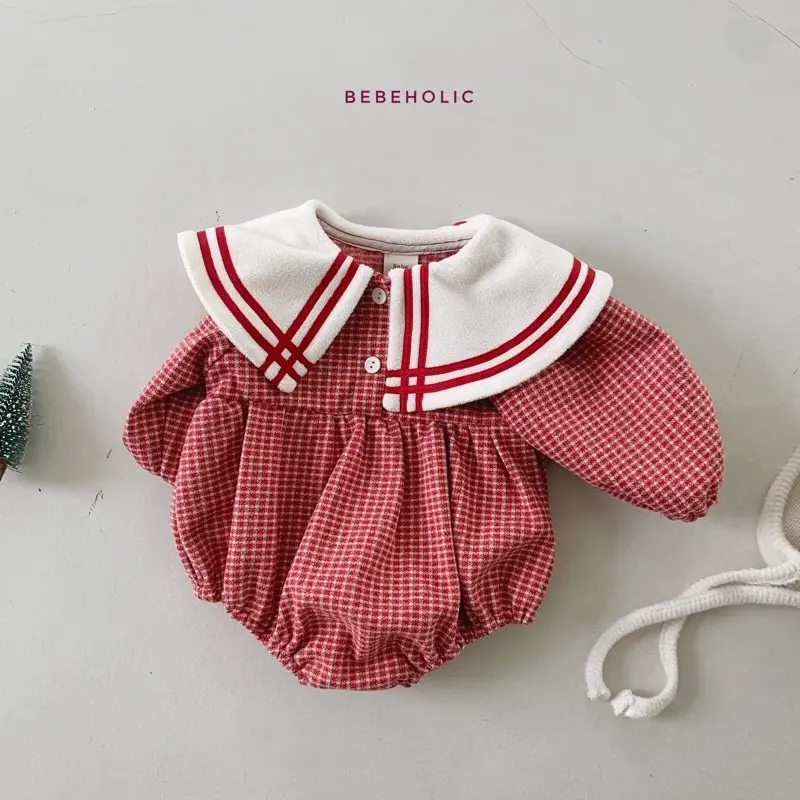 Bebe Holic - Korean Baby Fashion - #babygirlfashion - Eve Collar Bodysuot - 4