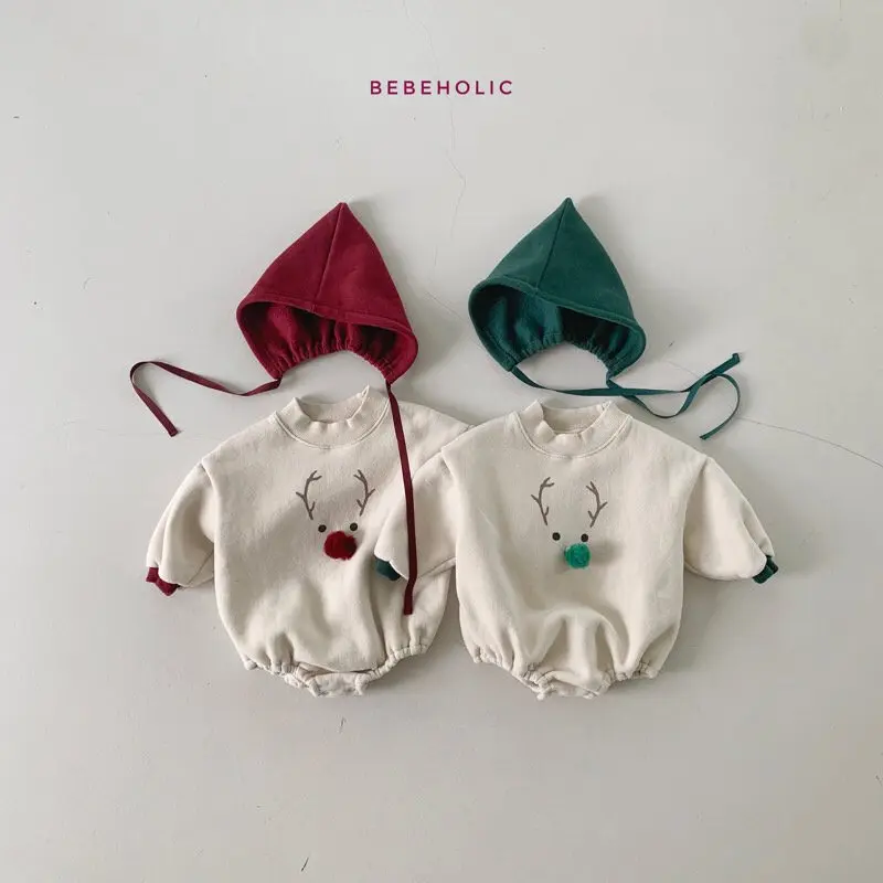 Bebe Holic - Korean Baby Fashion - #babylifestyle - Deer Bonnet Set - 3