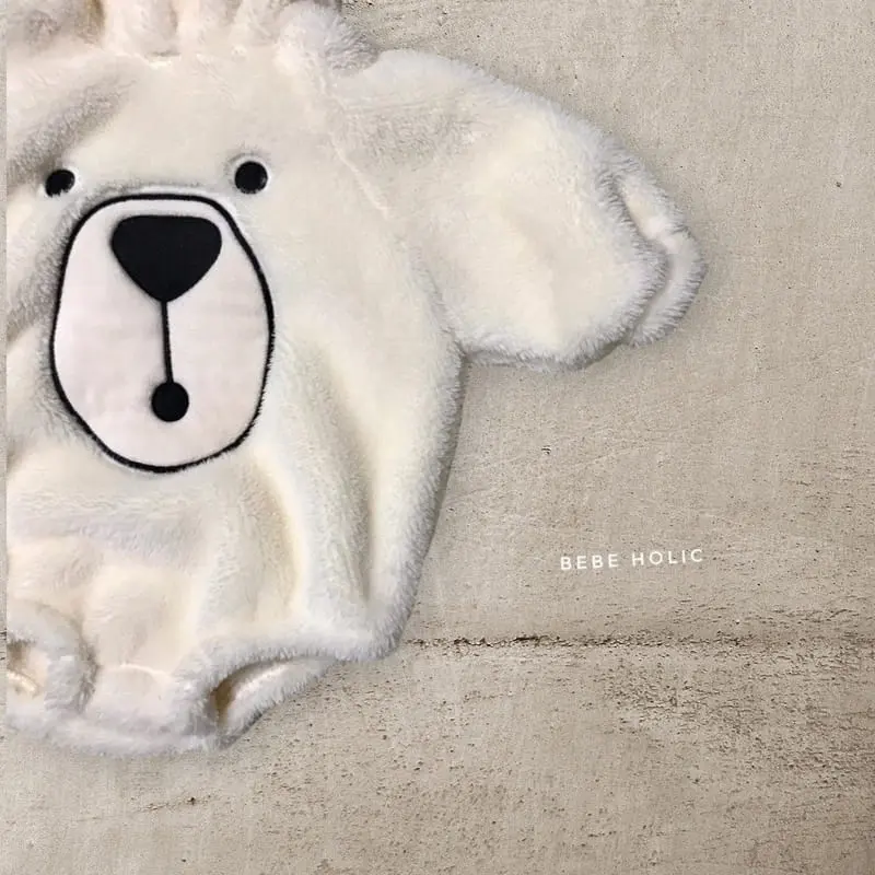 Bebe Holic - Korean Baby Fashion - #babylifestyle - Bear Bell Bodysuit - 9