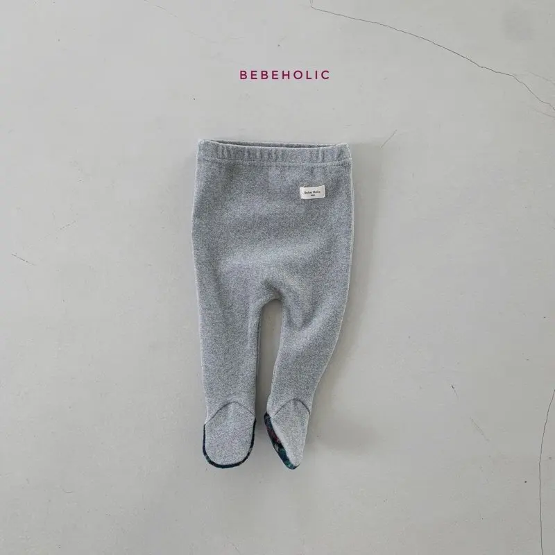 Bebe Holic - Korean Baby Fashion - #babyoutfit - Check Foot Leggings - 10