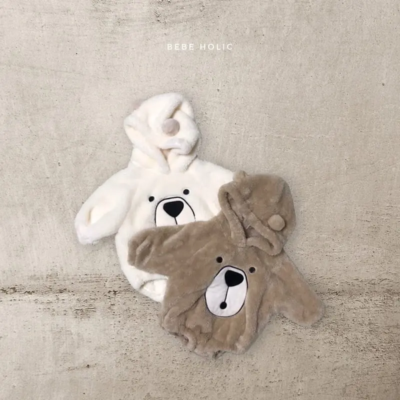 Bebe Holic - Korean Baby Fashion - #babyoutfit - Bear Bell Bodysuit - 12