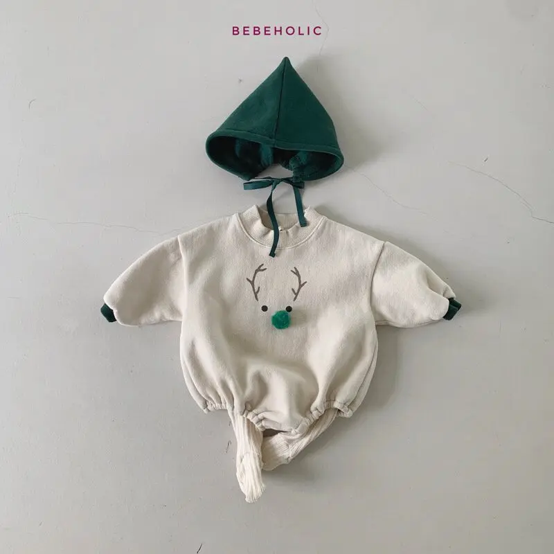 Bebe Holic - Korean Baby Fashion - #babywear - Deer Bonnet Set - 8