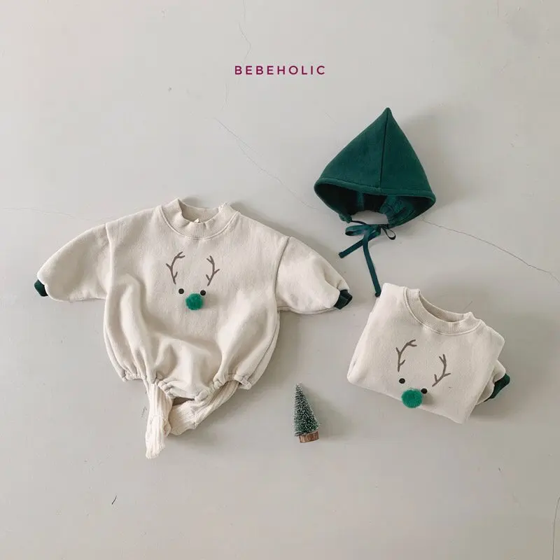 Bebe Holic - Korean Baby Fashion - #onlinebabyshop - Deer Bonnet Set - 10
