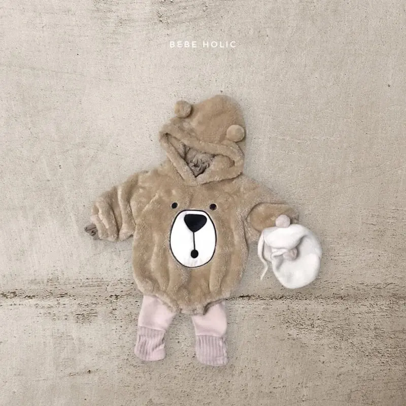 Bebe Holic - Korean Baby Fashion - #onlinebabyshop - Bear Bell Bodysuit