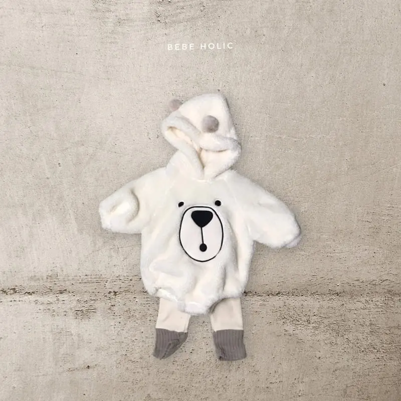 Bebe Holic - Korean Baby Fashion - #smilingbaby - Bear Bell Bodysuit - 2