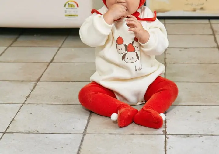 Bebe Nine - Korean Baby Fashion - #babyboutique - Mung Berry Fleece Bodysuit - 7