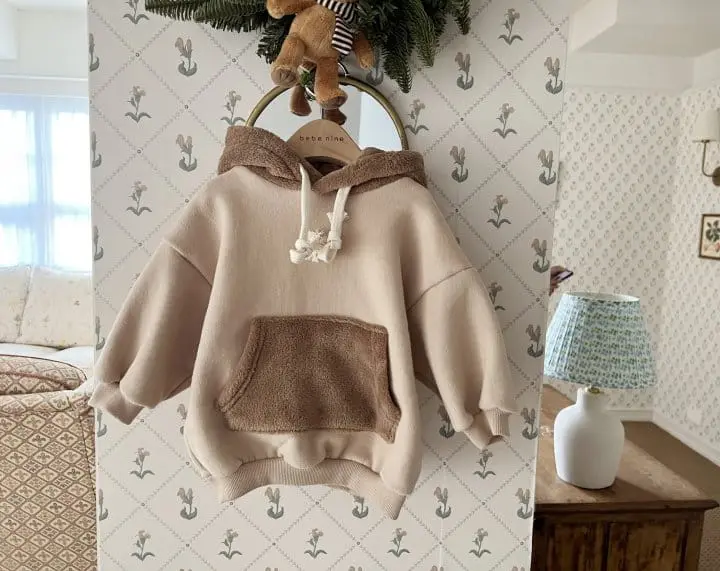 Bebe Nine - Korean Baby Fashion - #babyboutique - Boa Hoody Tee - 8