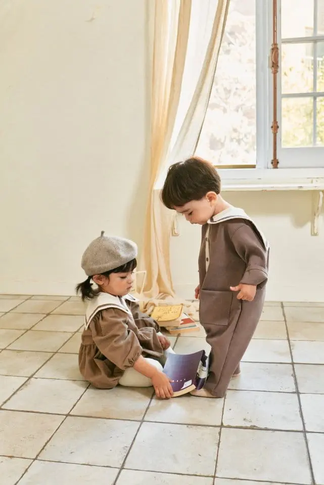 Bebe Nine - Korean Baby Fashion - #babyboutiqueclothing - Marlang Collar Overalls - 5