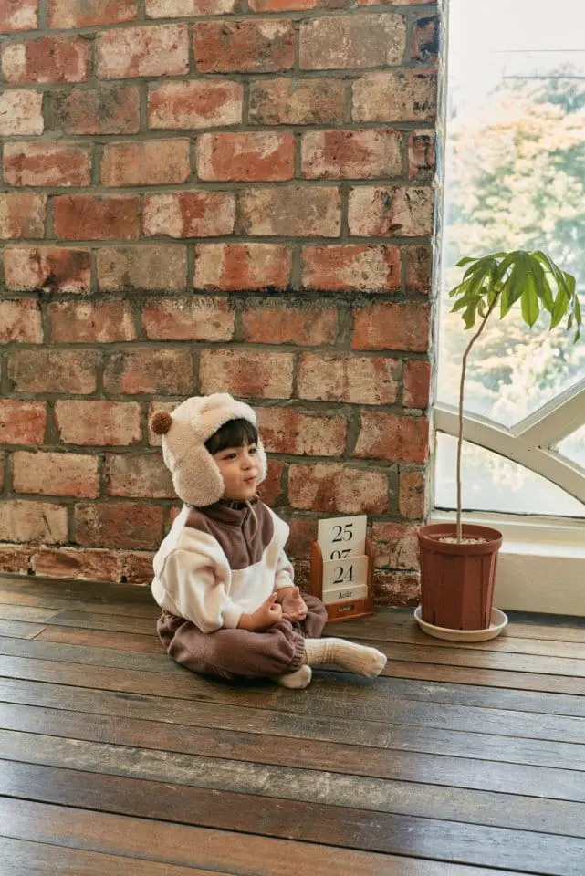 Bebe Nine - Korean Baby Fashion - #babyclothing - Tori Fleece Top Bottom Set - 11