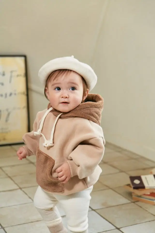 Bebe Nine - Korean Baby Fashion - #babyfashion - Boa Hoody Tee - 11