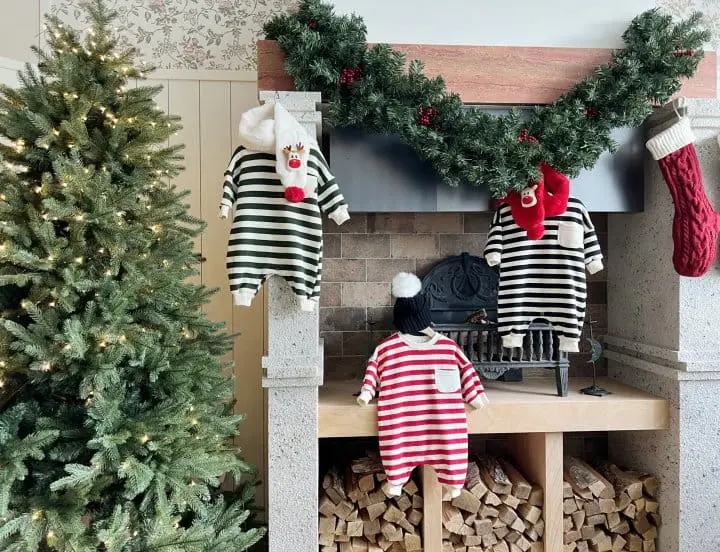 Bebe Nine - Korean Baby Fashion - #babyfashion - Merry Fleece Overalls