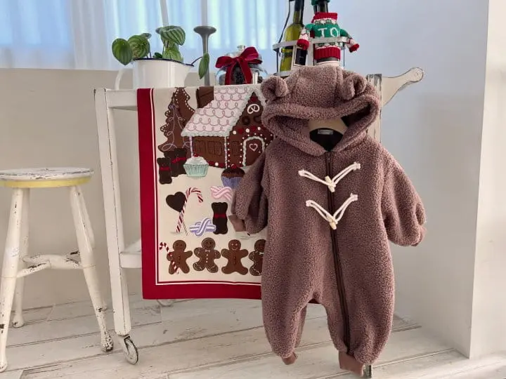 Bebe Nine - Korean Baby Fashion - #babyfever - Bear Bbogle Bodysuit