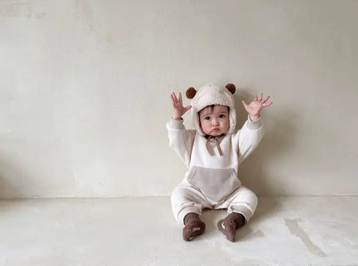 Bebe Nine - Korean Baby Fashion - #babylifestyle - Popcorn Overalls - 2