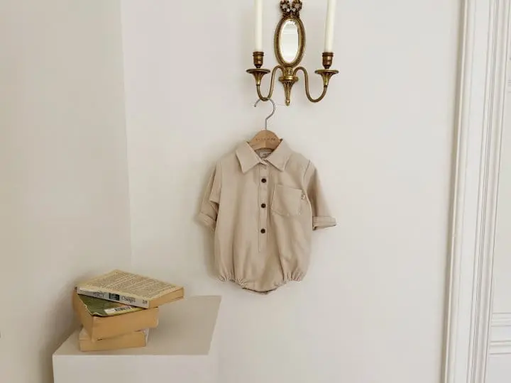 Bebe Nine - Korean Baby Fashion - #babylifestyle - Bana Collar Overalls - 3