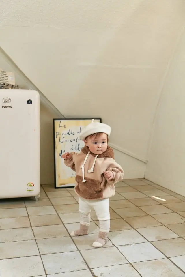Bebe Nine - Korean Baby Fashion - #babylifestyle - Cozy Half Leggings