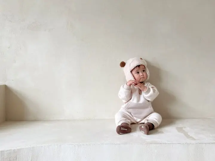 Bebe Nine - Korean Baby Fashion - #babyoninstagram - Popcorn Overalls - 3