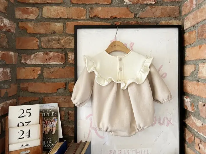 Bebe Nine - Korean Baby Fashion - #babyoninstagram - Cozy Frill Bodysuiot