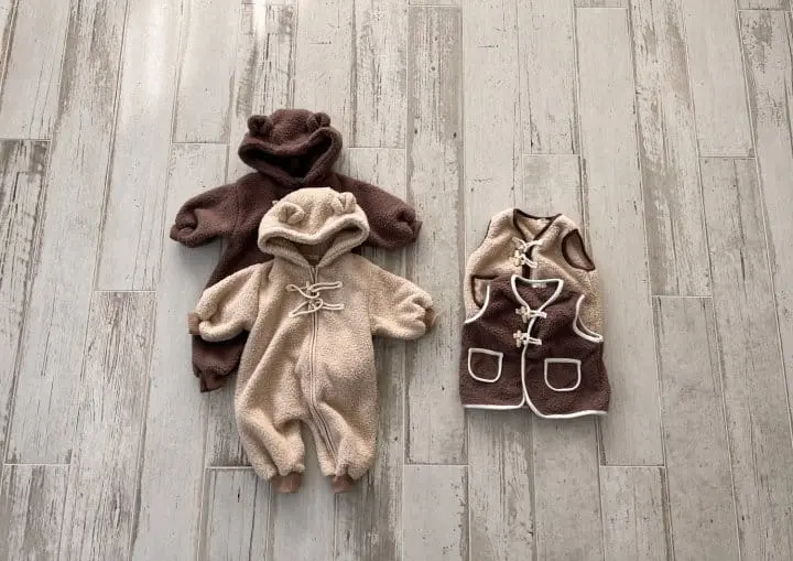 Bebe Nine - Korean Baby Fashion - #babyoninstagram - Warm Vest - 8